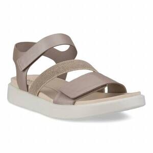 NEW ECCO women's flowt sandal in grey rose metallic
